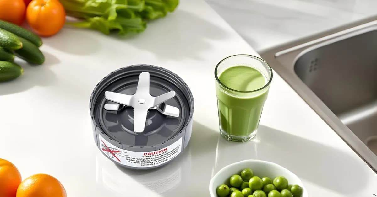 Feilifan Extractor Blade Assembly for NutriBullet 600W 900W Pro Series Blenders | 10.48 cm (4.1 in) Cross Blade with Gasket - view 9