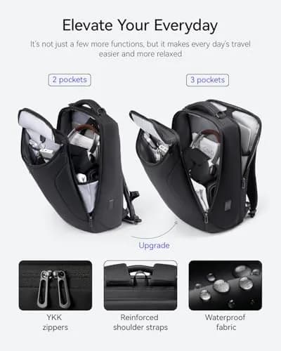 MARK RYDEN Business Backpack for Men, 17.3 Inch Laptop Backpack | Water Resistant with USB Port thumbnail 4