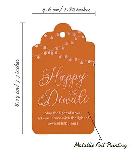 Inkdotpot Rose Gold Foil Paper Hang Tags 100 Pack | 4.6 x 8.14 cm (1.82 x 3.3 in) thumbnail 5