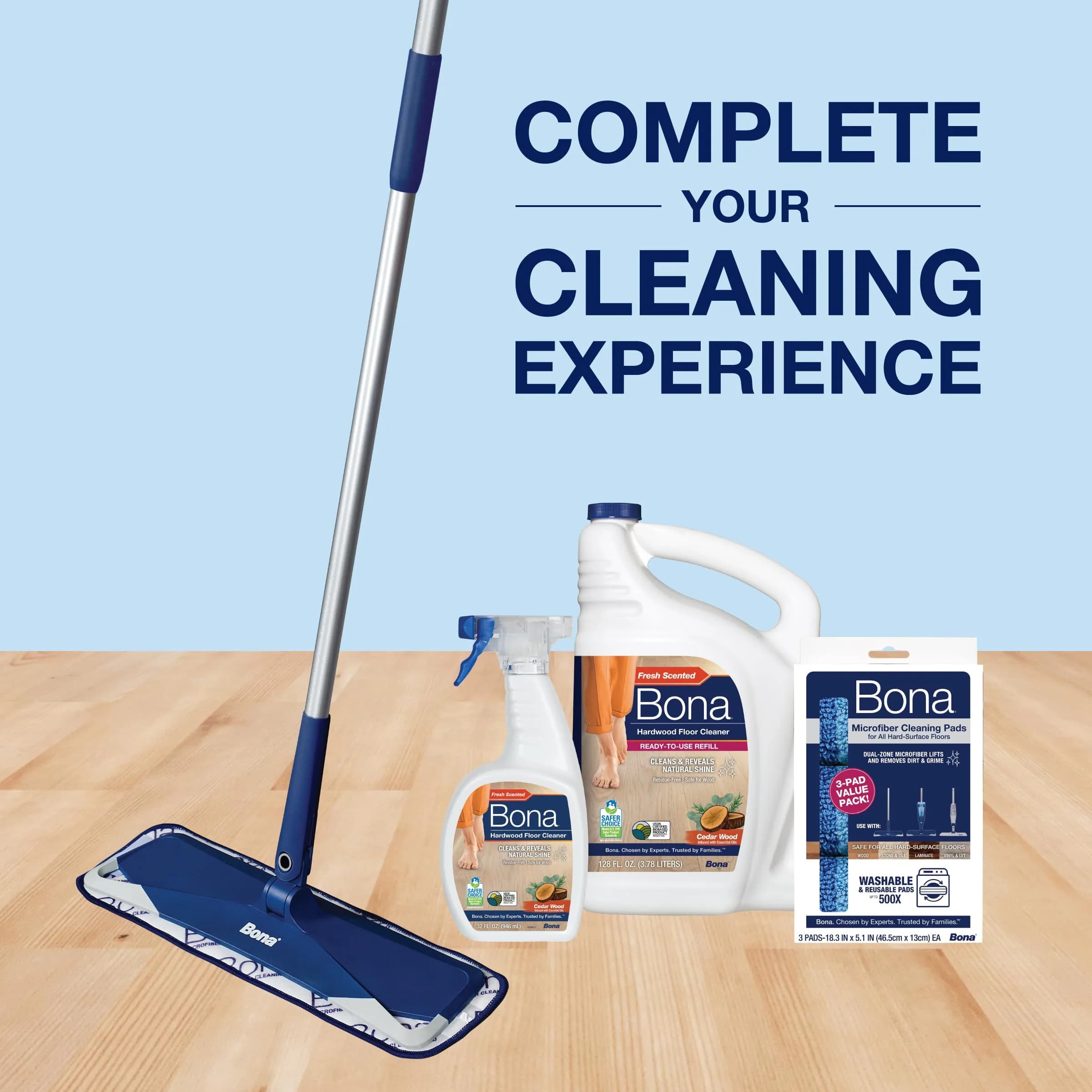 Bona Hardwood Floor Cleaner Spray, 32 fl oz (946 ml) | Residue-Free Formula for Spotless Shine - view 7
