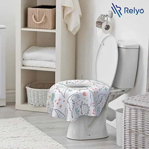 Relyo Disposable Toilet Seat Covers 20 Count (Pack of 1) | Travel-Friendly & TSA-Ready thumbnail 6