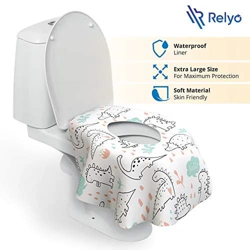 Relyo Disposable Toilet Seat Covers 20 Count (Pack of 1) | Travel-Friendly & TSA-Ready thumbnail 2