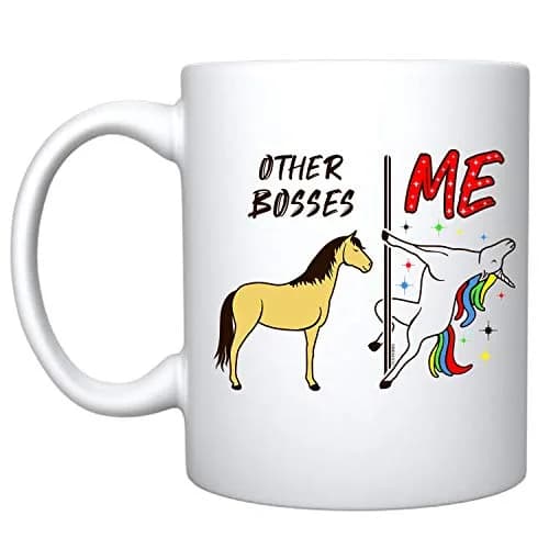 Veracco Other Bosses Vs Me Ceramic Coffee Mug 11oz | Funny Gag Gift for Coffee & Tea thumbnail 1