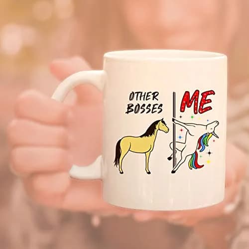 Veracco Other Bosses Vs Me Ceramic Coffee Mug 11oz | Funny Gag Gift for Coffee & Tea thumbnail 5