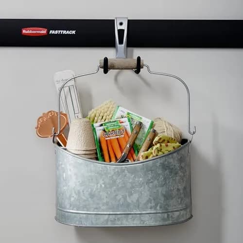 Rubbermaid Garage Storage Utility Hook 4 Pack | Supports Up to 25 lbs | Aluminum & Satin Nickel Finish thumbnail 8