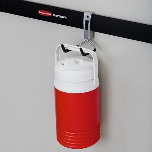 Rubbermaid Garage Storage Utility Hook 4 Pack | Supports Up to 25 lbs | Aluminum & Satin Nickel Finish thumbnail 3
