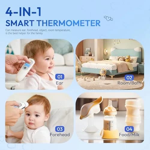 GoodBaby Ear and Forehead Thermometer for Adults & Kids | Accurate 1s Infrared Reading with Memory thumbnail 5