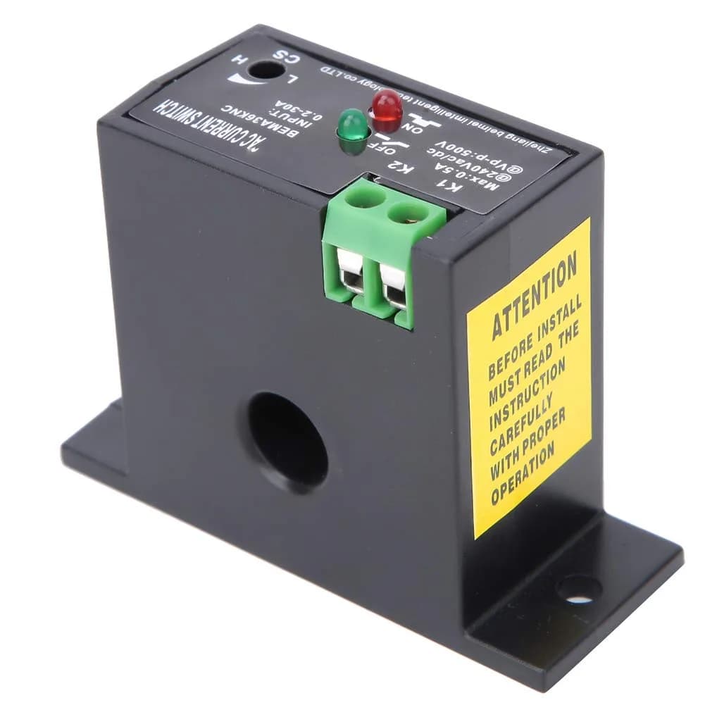 YWBL-WH AC Current Sensing Switch, 0.2-30A Self-Powered Monitoring Relay, Normally Closed, Industrial Control Equipment Sensor - view 5