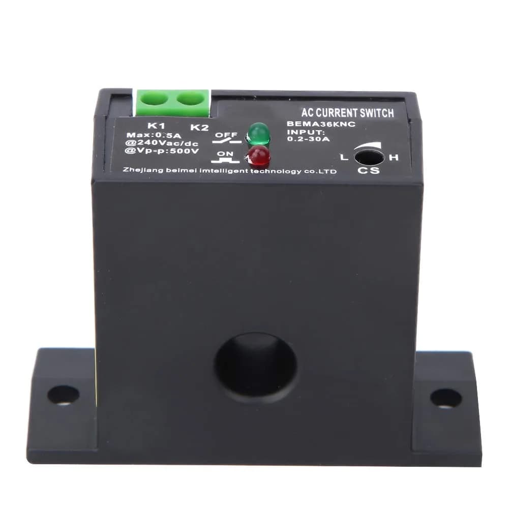 YWBL-WH AC Current Sensing Switch, 0.2-30A Self-Powered Monitoring Relay, Normally Closed, Industrial Control Equipment Sensor - view 6