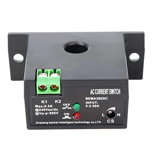 YWBL-WH AC Current Sensing Switch, 0.2-30A Self-Powered Monitoring Relay, Normally Closed, Industrial Control Equipment Sensor thumbnail 3