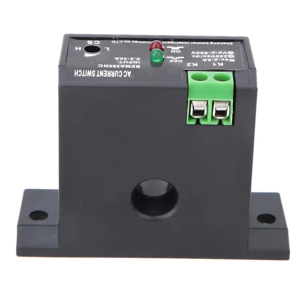 YWBL-WH AC Current Sensing Switch, 0.2-30A Self-Powered Monitoring Relay, Normally Closed, Industrial Control Equipment Sensor - view 4