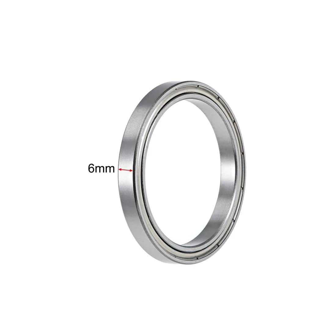 uxcell 6708ZZ Deep Groove Ball Bearings 40mm x 50mm x 6mm Double Shielded Chrome Steel (1 pc) - view 3