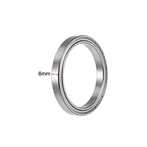 uxcell 6708ZZ Deep Groove Ball Bearings 40mm x 50mm x 6mm Double Shielded Chrome Steel (1 pc) thumbnail 3