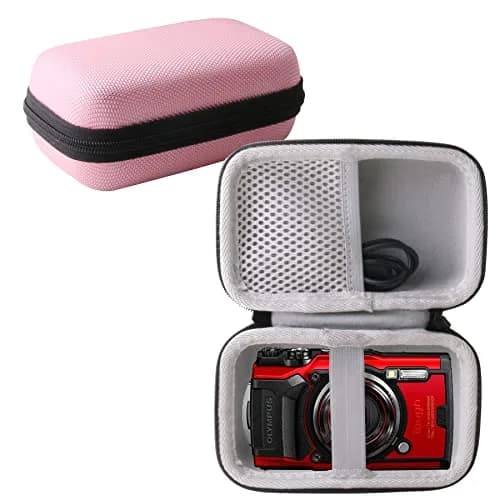 WERJIA Hard Carrying Case for Olympus Tough TG-7/TG-6/TG-5/TG-4 Digital Camera Case (Pink) | Compact & Lightweight Travel Storage thumbnail 1