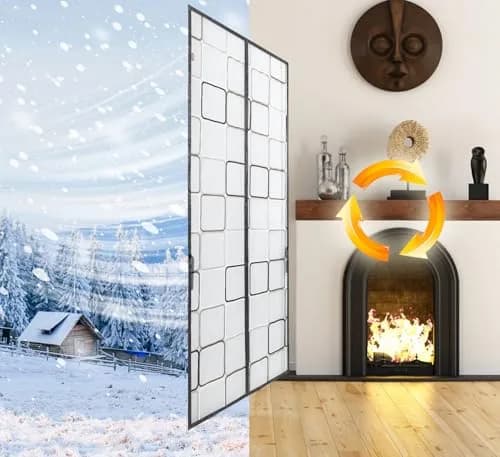 PICK FOR LIFE Insulated Magnetic Door Curtain 72x80 inches | Thermal Self-Closing Door Cover for French & Patio Doors thumbnail 4
