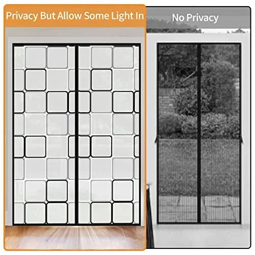 PICK FOR LIFE Insulated Magnetic Door Curtain 72x80 inches | Thermal Self-Closing Door Cover for French & Patio Doors thumbnail 7
