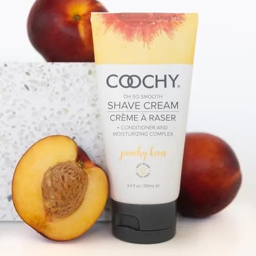 Coochy Shave Cream - Moisturizing Shave Lotion - Gentle Intimate Shaving Cream - For Bikini Area, Underarms, Legs & More - Rash-Free, Hydrating Formula - Peachy Keen, 12.5 oz thumbnail 3