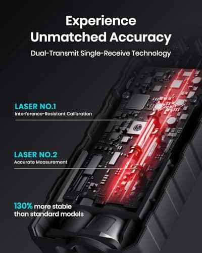 MILESEEY D5 Laser Measure 70m (229ft) with Angle Sensor | 2mm Accuracy, Area/Volume Calculation thumbnail 3