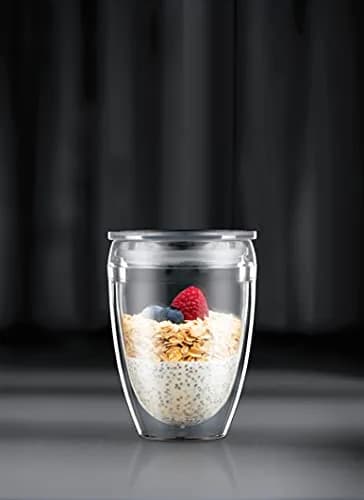 Bodum 10oz Pavina Reusable Double Wall Tumblers with Lid, BPA-Free Plastic, Hot & Cold Drinks, Set of 2 thumbnail 5