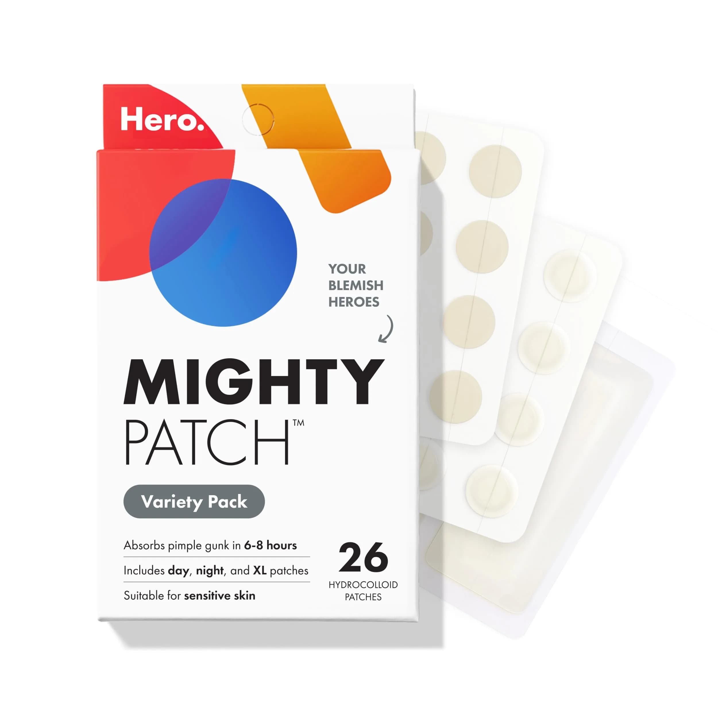 Mighty Patch Acne Pimple Patches 26 Ct | Hydrocolloid Skin Care for Clearer Skin — Sheet