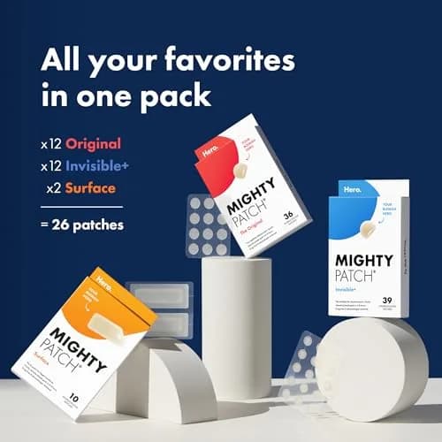 Mighty Patch Acne Pimple Patches 26 Ct | Hydrocolloid Skin Care for Clearer Skin thumbnail 4
