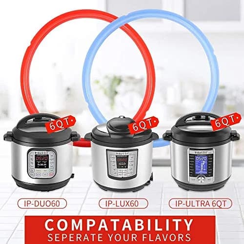 ZoneFly Silicone Sealing Ring for Instant Pot 6 Qt | BPA FREE Food-Grade Silicone Replacement Gasket thumbnail 2
