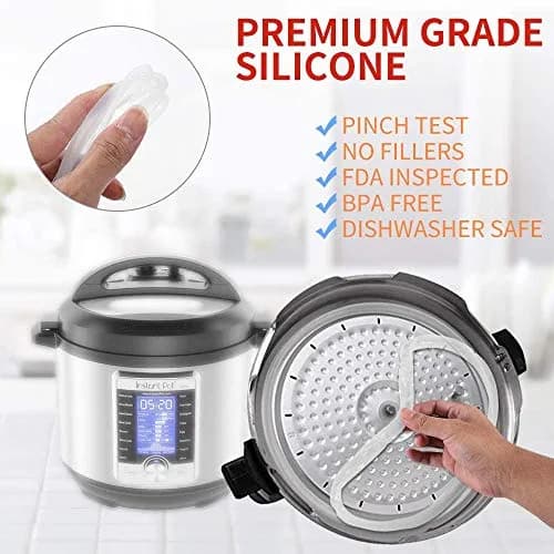 ZoneFly Silicone Sealing Ring for Instant Pot 6 Qt | BPA FREE Food-Grade Silicone Replacement Gasket thumbnail 3