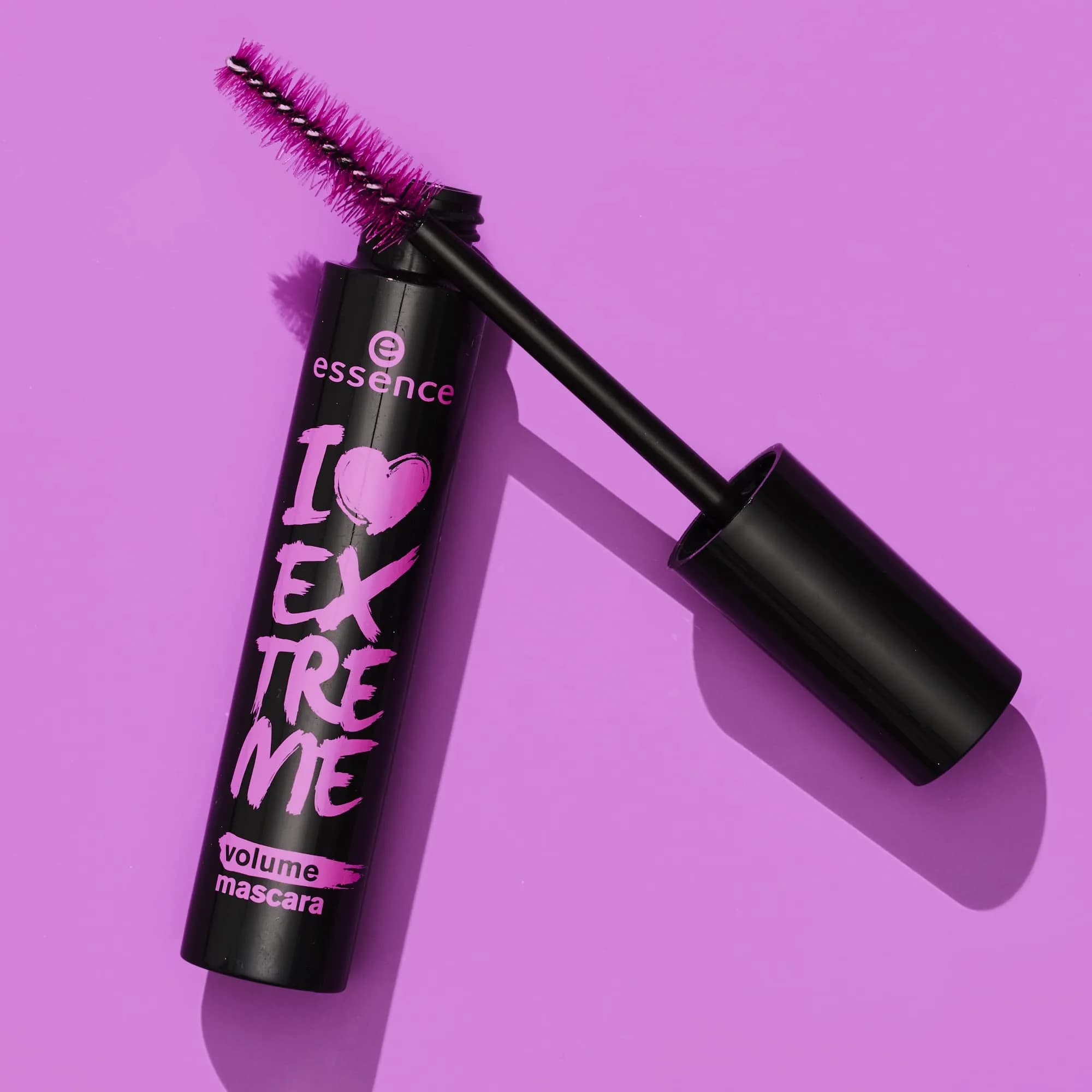 Essence Cosmetics I Love Extreme Volume Mascara Black 1.23 fl oz (36ml) | Flake-Free, Intense Black - view 6