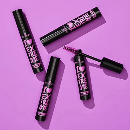 Essence Cosmetics I Love Extreme Volume Mascara Black 1.23 fl oz (36ml) | Flake-Free, Intense Black thumbnail 7