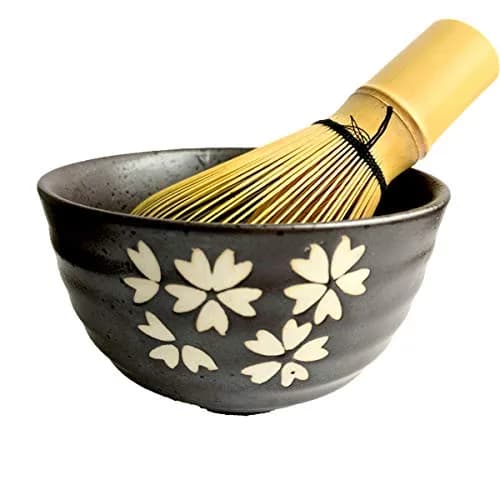 Artcome Traditional Japanese Matcha Tea Set (9Pcs) | 400ml Bowl & Bamboo Whisk Kit thumbnail 6