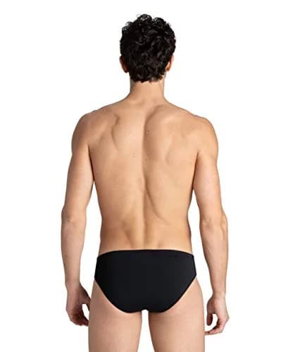 ARENA Men's Team Color Print 3-Inch Brief Athletic Training Swimsuit, MaxLife Chlorine Resistant Fabric, White, 40 thumbnail 3