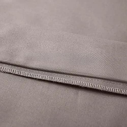 Leeden 100% Cotton Body Pillow Cover 21x54 (53cm x 137cm) | 800 Thread Count Envelope Closure Light Taupe thumbnail 7
