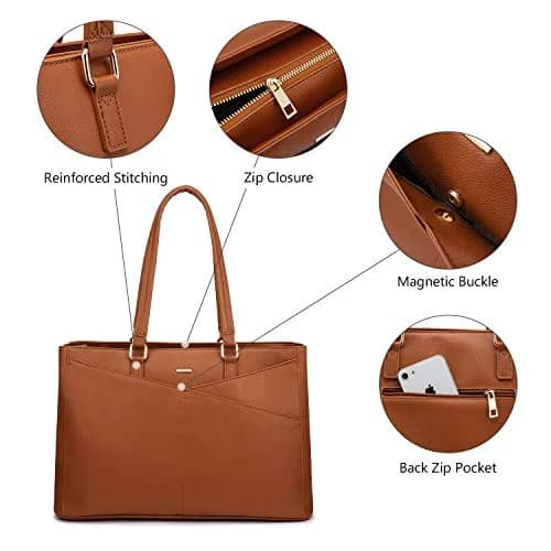 LOVEVOOK Laptop Tote Bag for Women 41.9 cm (16.5 Inch) | Professional Work & Office Bag thumbnail 7
