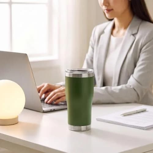 HASLE OUTFITTERS 20 oz Tumbler Bulk | Vacuum Insulated Stainless Steel Army Green thumbnail 2
