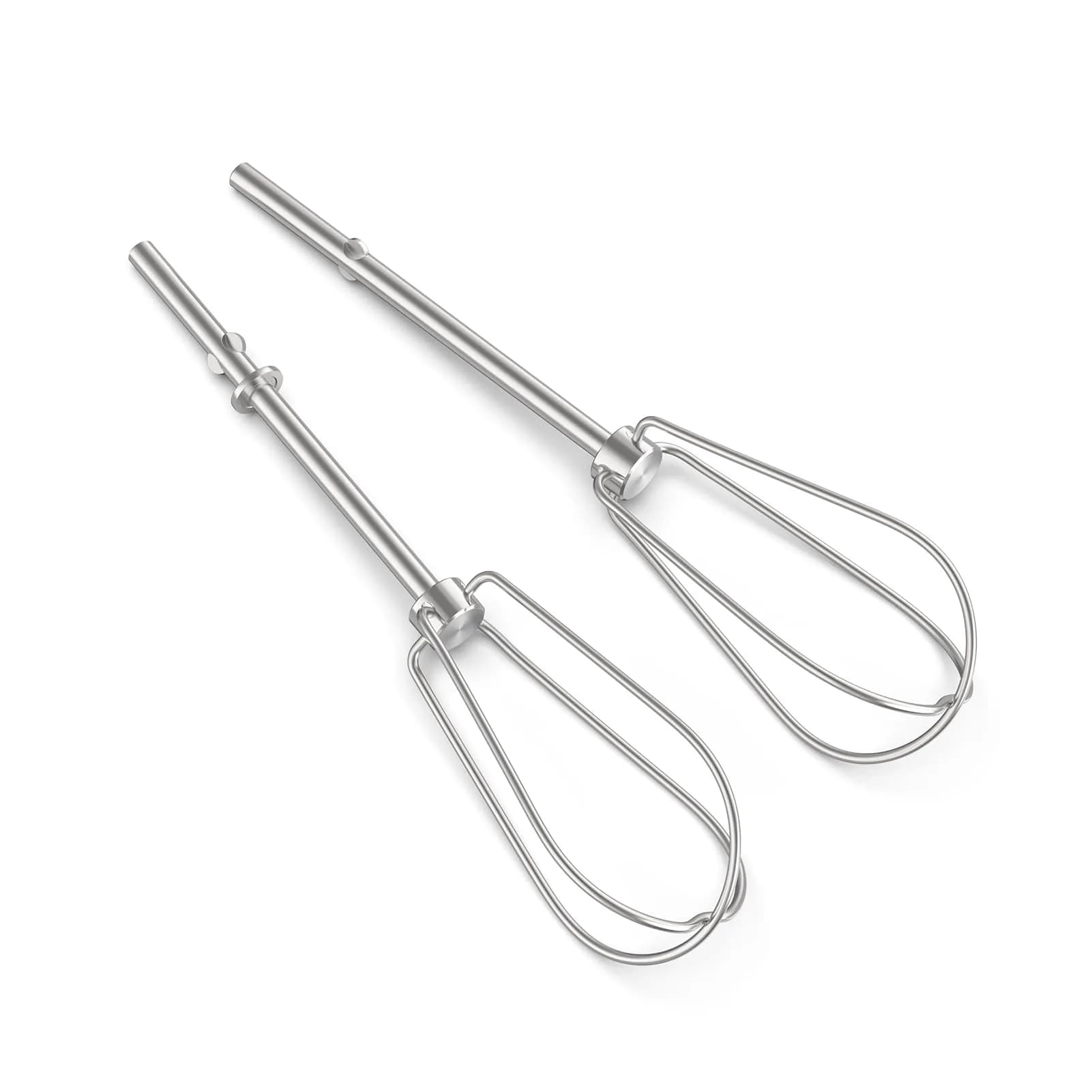 ANTOBLE Hand Mixer Beaters for KitchenAid 2 Pack | Compatible with KHM Series & W10490648 — Silver