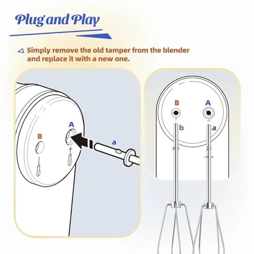 ANTOBLE Hand Mixer Beaters for KitchenAid 2 Pack | Compatible with KHM Series & W10490648 thumbnail 6