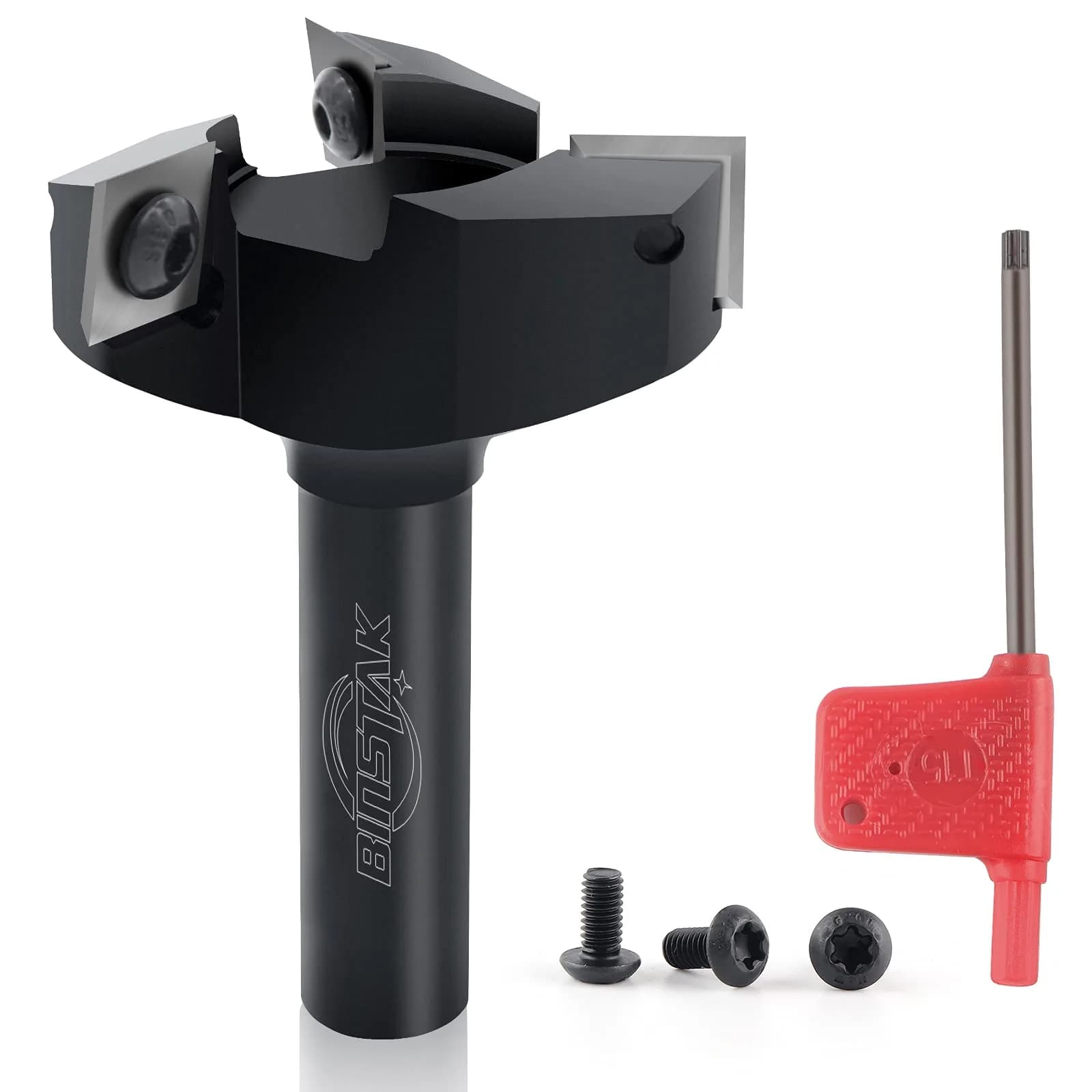BINSTAK CNC Spoilboard Surfacing Router Bit 1/2" Shank 2" Diameter | Carbide Flat Surface Planer