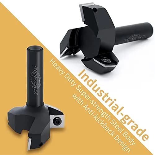 BINSTAK CNC Spoilboard Surfacing Router Bit 1/2" Shank 2" Diameter | Carbide Flat Surface Planer thumbnail 3
