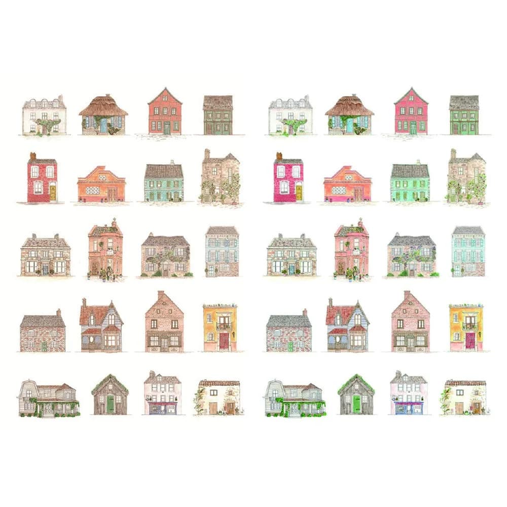 Seasonstorm Cartoon House Kawaii Aesthetic Pastel Art Agenda Journal Planner Stickers | Vibrant, Waterproof, 8x5 inch Sheets — Colorful