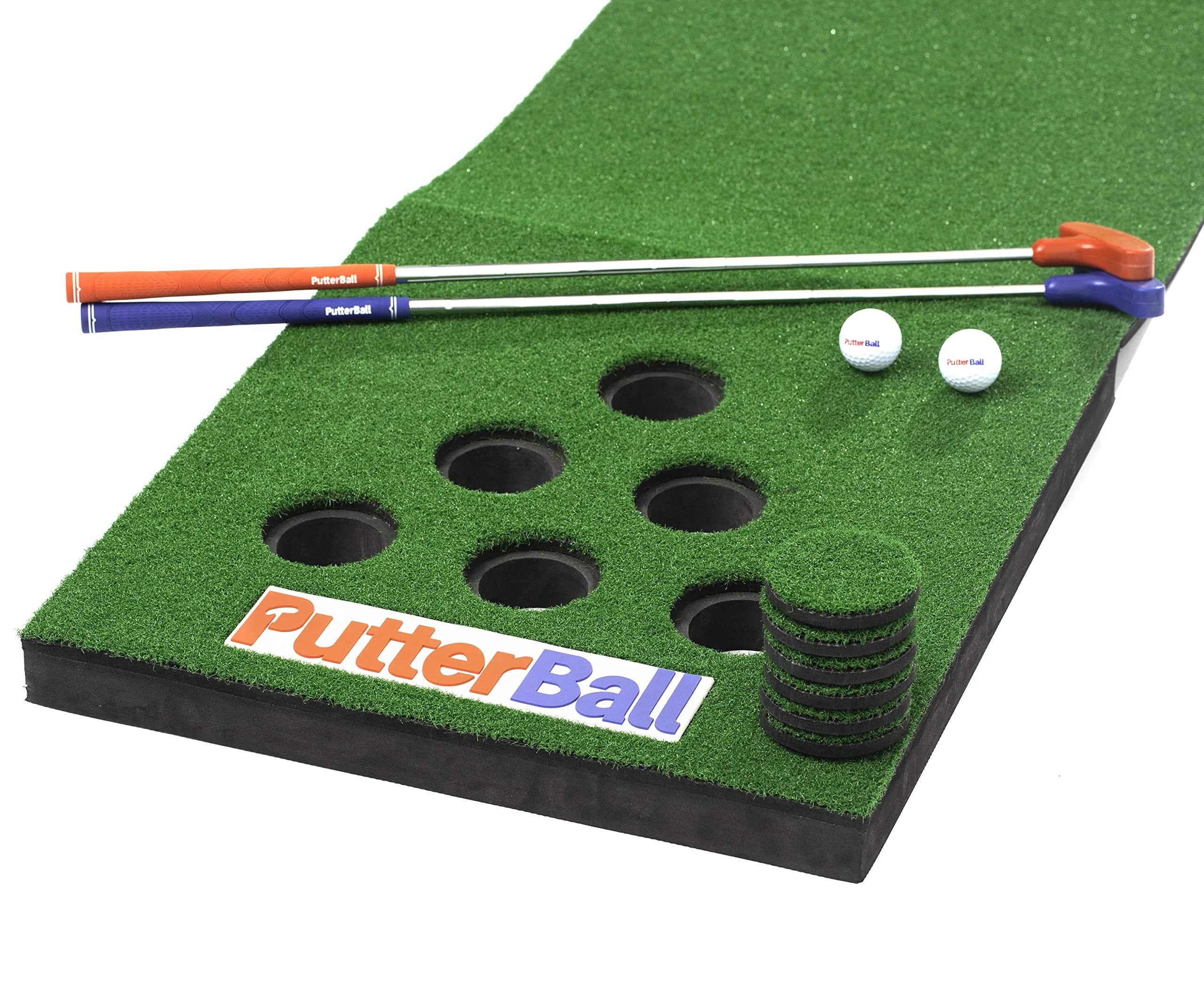 PutterBall Backyard Golf Game | Portable 12ft Green, Family & Tailgating Fun — Green