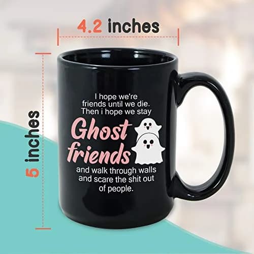 Bubble Hugs Friends Coffee Mug 15 oz | Funny Bestfriend Gift for Long Distance (70-120 chars) thumbnail 4