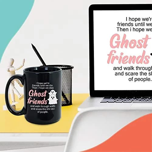 Bubble Hugs Friends Coffee Mug 15 oz | Funny Bestfriend Gift for Long Distance (70-120 chars) thumbnail 6