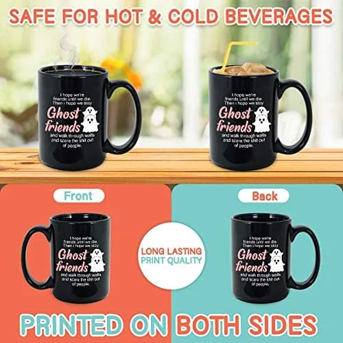 Bubble Hugs Friends Coffee Mug 15 oz | Funny Bestfriend Gift for Long Distance (70-120 chars) thumbnail 3