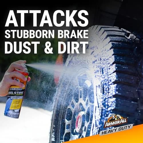 Armor All Heavy Duty Wheel and Tire Cleaner Spray 650ml (22 Fl Oz) | Color-Changing Foam for Brake Dust Removal thumbnail 4