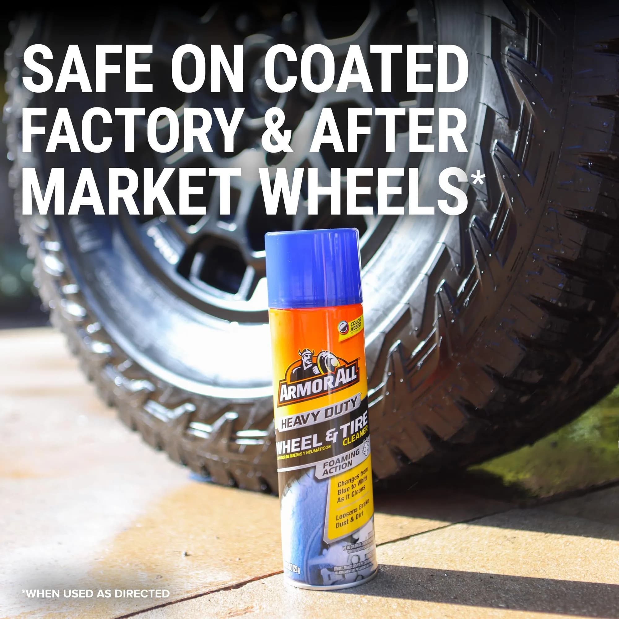Armor All Heavy Duty Wheel and Tire Cleaner Spray 650ml (22 Fl Oz) | Color-Changing Foam for Brake Dust Removal - view 6