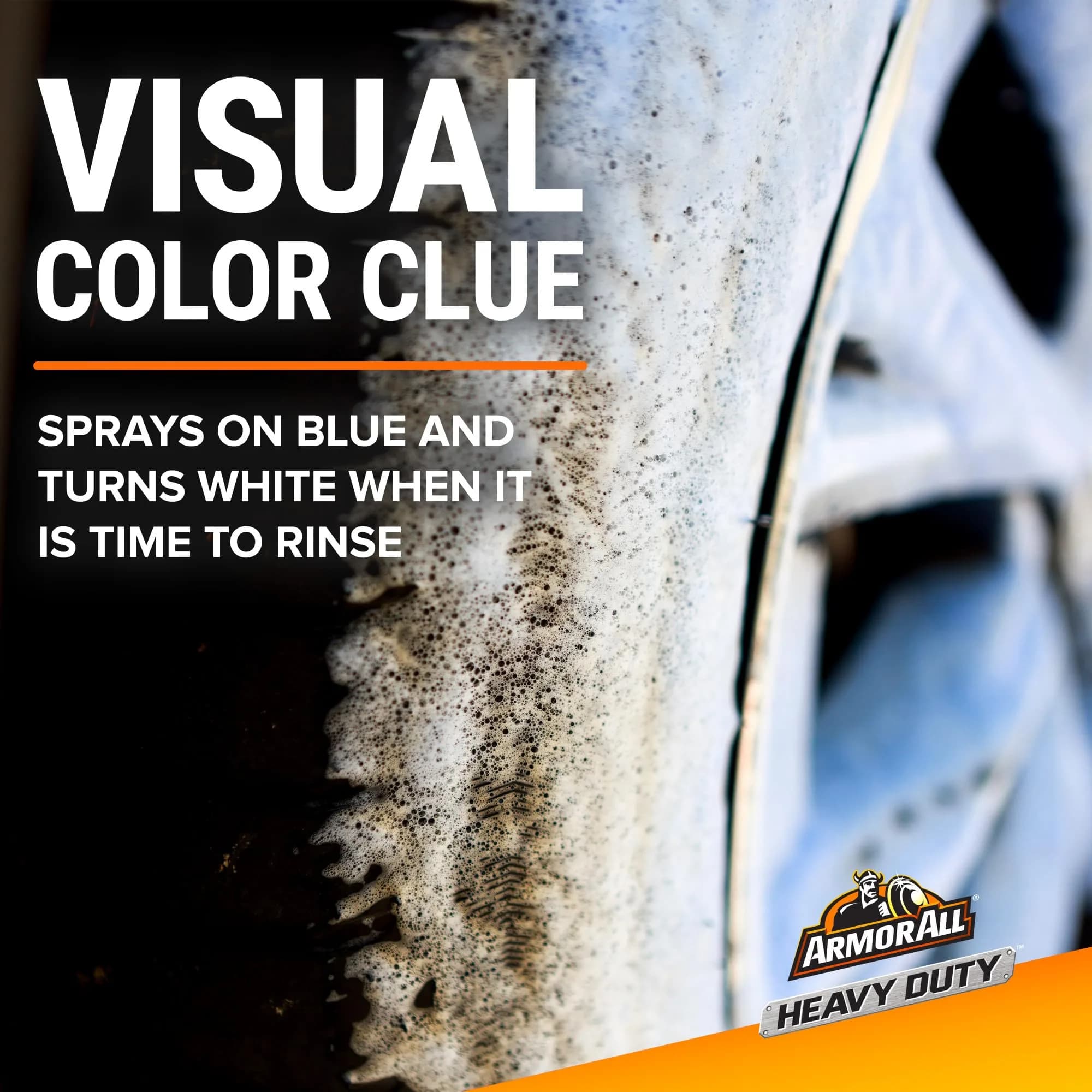 Armor All Heavy Duty Wheel and Tire Cleaner Spray 650ml (22 Fl Oz) | Color-Changing Foam for Brake Dust Removal - view 3