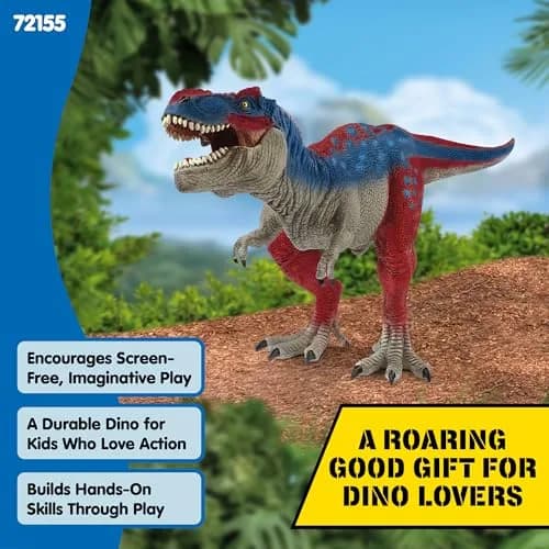 Schleich Tyrannosaurus Rex Toy 15.6 cm (5.5 inch) | Movable Jaw Action Figure for Kids 4+ thumbnail 5