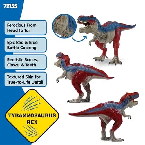 Schleich Tyrannosaurus Rex Toy 15.6 cm (5.5 inch) | Movable Jaw Action Figure for Kids 4+ thumbnail 2