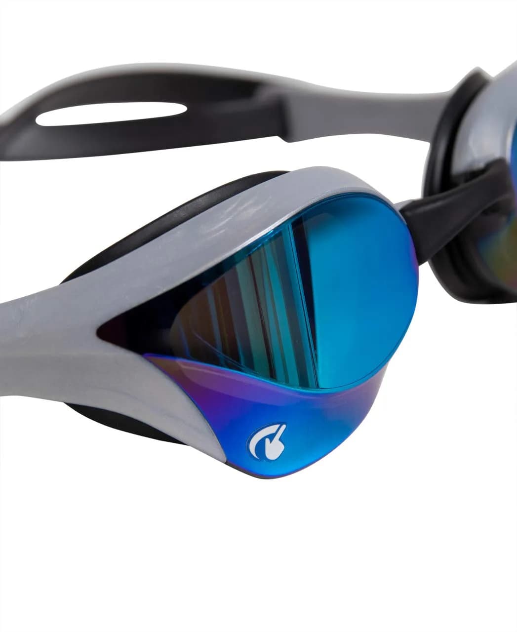 ARENA Cobra Ultra Swipe Racing Swim Goggles - Blue/Silver, Anti-Fog Non-Mirrored - view 4