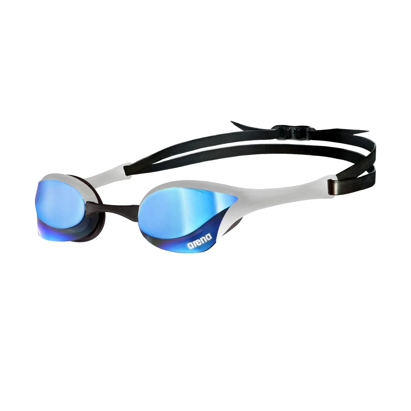 ARENA Cobra Ultra Swipe Racing Swim Goggles - Blue/Silver, Anti-Fog Non-Mirrored - main product image